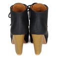 thumbnail image 4 of Qupid CK18 Women Leatherette Platform Lace Up Chunky Heel Bootie, 4 of 5