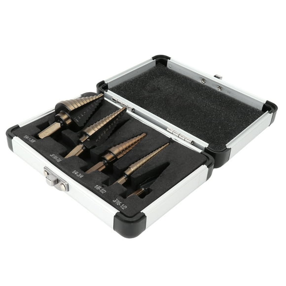 Hole Cutter,5PCS Step Drill Bit Step Drill Bit HSS Step Drill Stylish and Modern