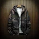 thumbnail image 4 of Chaqueta de plumón acolchada para hombre, parkas cortas, abrigos acolchados para hombre, camuflaje, cremallera, juvenil, ropa informal de invierno pesada, ropa de lujo coreana 2024, 4 of 5