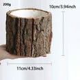 thumbnail image 2 of Musatteng Natural Wood Planter Pots with Saucers - Handcrafted Indoor Succulent Planters, Rustic Tree Stump Flower Pots for Home Decor, 2 of 8