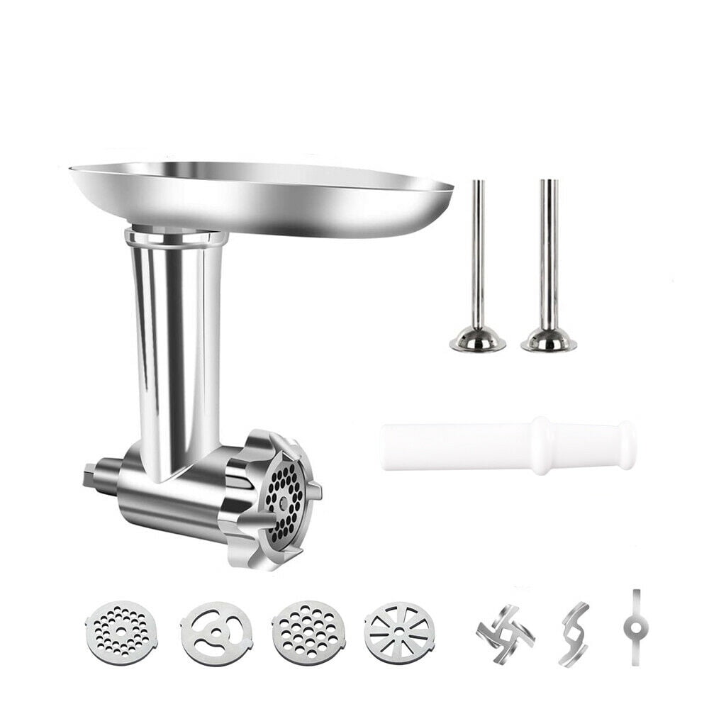  Fruit & Vegetable Strainer Attachment Set for Kitchenaid Stand  Mixer, Includes Food Grinder Attachment with Sausage Stuffer Tubes and  Juicer Auger, Meat Grinder Attachment for Kitchenaid by InnoMoon: Home &  Kitchen