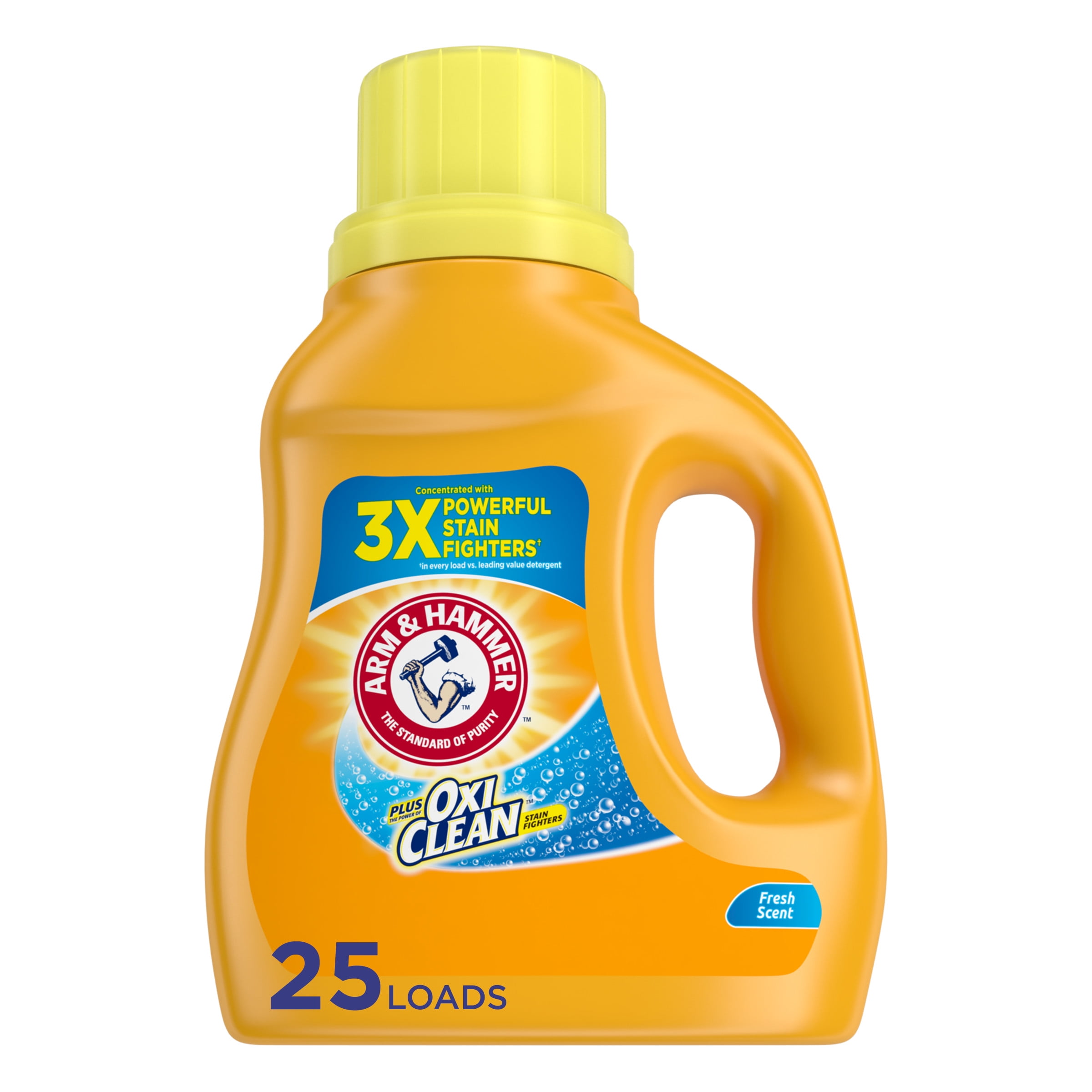 Arm Hammer Plus OxiClean Fresh Scent, 25 Loads Liquid Laundry Detergent