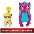 thumbnail image 2 of Spin Master Games Paw Patrol, Rescue Knights Rubble and Dragon Blizzie Action Figures Set, Age 3+, 2 of 7