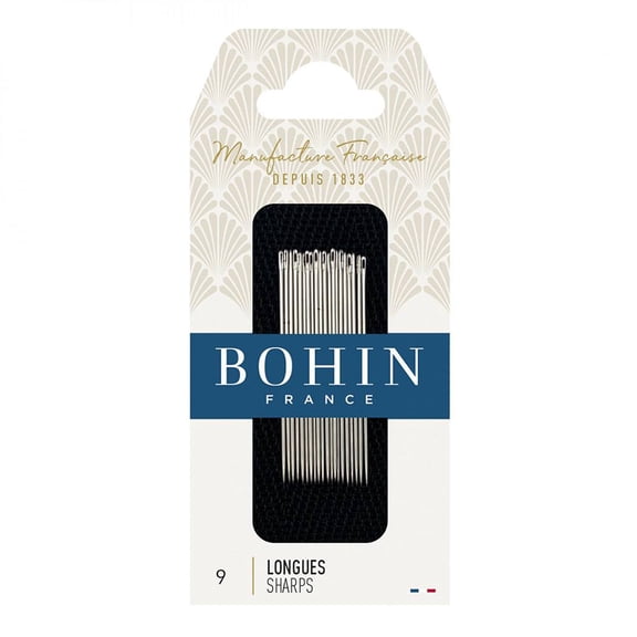 BOHIN Common Sharps Hand Sewing Needles Size 9