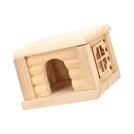 Fzaqwen Hamster House Cage Decor Hamster Hideout with Window Rabbit Habitats for Gerbils