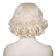 thumbnail image 5 of Peluca de cosplay rubia vintage, peluca sintética corta rubia platino para mujer, disfraz de Halloween y uso diario con gorro de peluca (rubia), 5 of 5