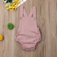 thumbnail image 3 of Newborn Baby Summer Romper Unisex Solid Color Jumpsuit Sleeveless Overalls Outfits 1Pcs, 3 of 7