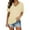 Yellow, variant on Clothing Plus Size Tops,Short Sleeves V Neck Plain Color Soft Loose Fitting Summer T Shirts Women