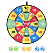 BESTSKY Dart Board,Foldable Storage Dartboard,With 6 Sticky Balls Teen Boy Gifts,Multcolor2