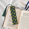 thumbnail image 4 of Kdxio Sunflowers And Blue Flower Print Metal Tassel Bookmarks,Perfect Gift for Art Lovers and Bookworms Metal Bookmarks for Women, 4 of 8
