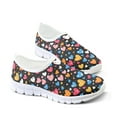 thumbnail image 6 of Psesaysky Colorful Love Heart Printed Shoes for Girls Women Skin-Friendly Durable Walking Shoes Size 5.5-11.5, 6 of 7