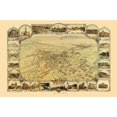 thumbnail image 3 of Stone 14x11 Black Modern Framed Museum Art Print Titled - Bakersfield California - Stone 1901, 3 of 5