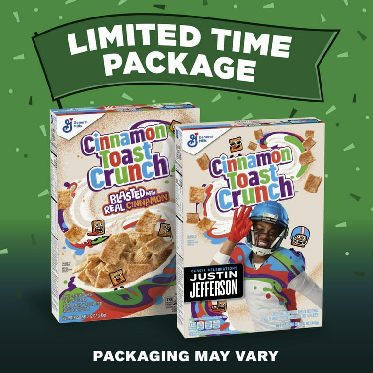 Cinnamon Toast Crunch Breakfast Cereal, Crispy Cinnamon Cereal, 12 oz Cereal Box