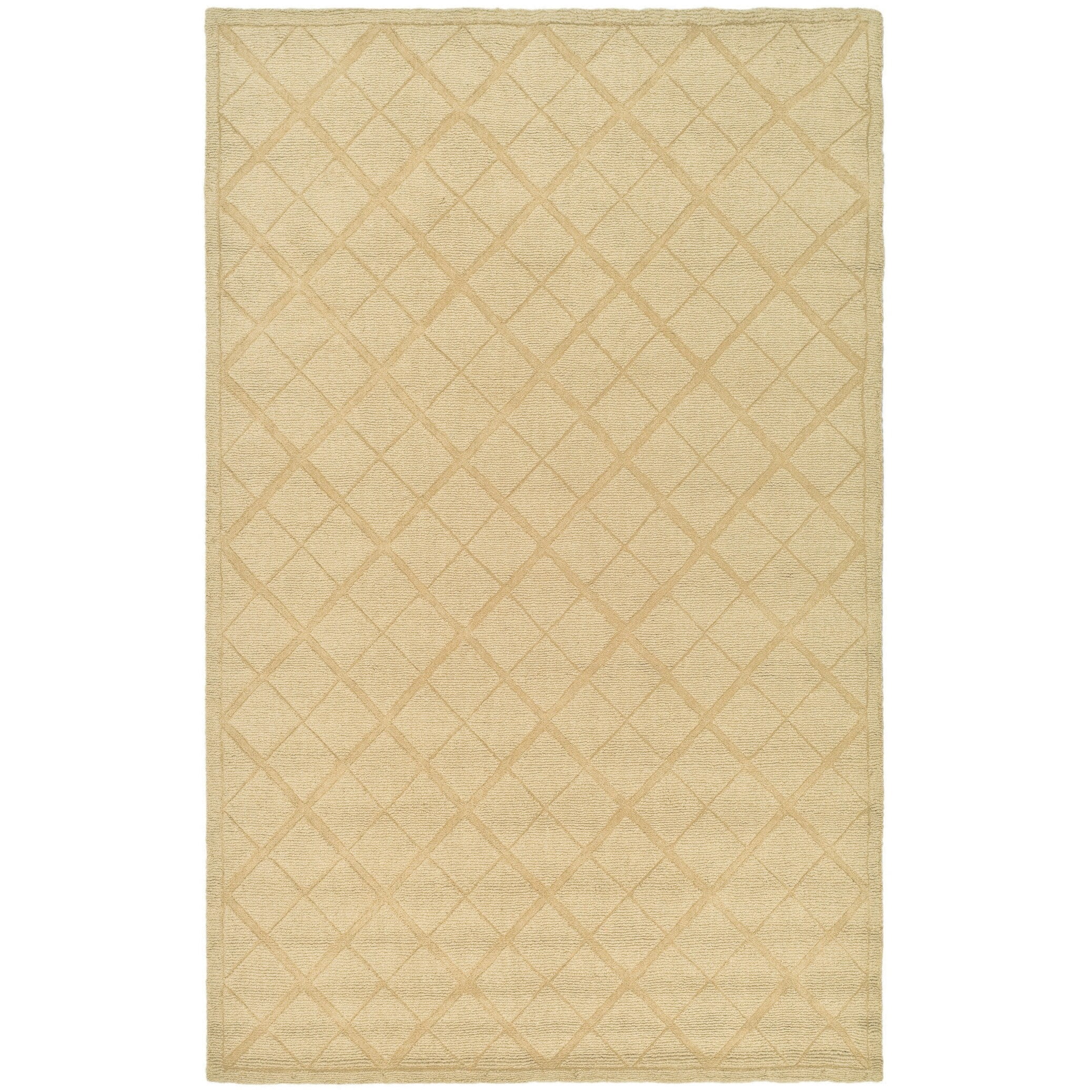 SAFAVIEH Martha Stewart Argyle Geometric Checkered Wool Runner Rug, Ohio Buckeye, 2'3"x8'
