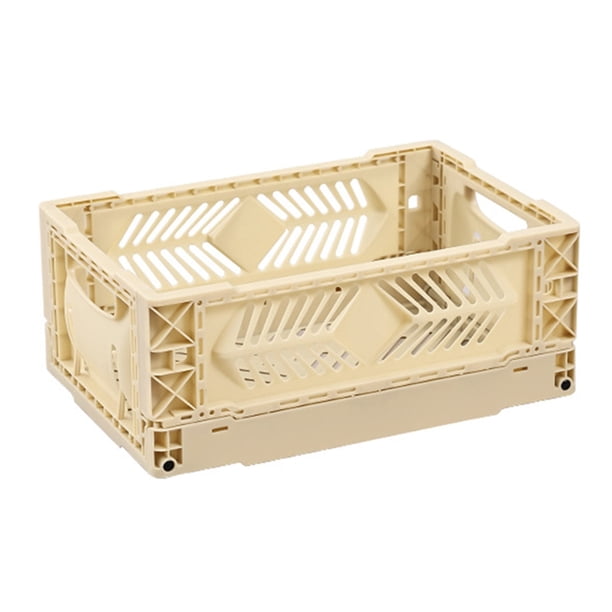 Caja de almacenamiento, caja plegable plegable para artículos diversos, organizador de juguetes, solución fácil para organizar el hogar, caja de almacenamiento eficiente para juguetes, amarillo