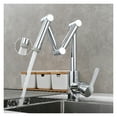 thumbnail image 1 of Brass Pot Filler Faucet Deck Mounted Three-Section Extension Folding Kitchen Faucet Triple Joint Swing Arm For Hot And Cold ,Effortless Installation, 1 of 7