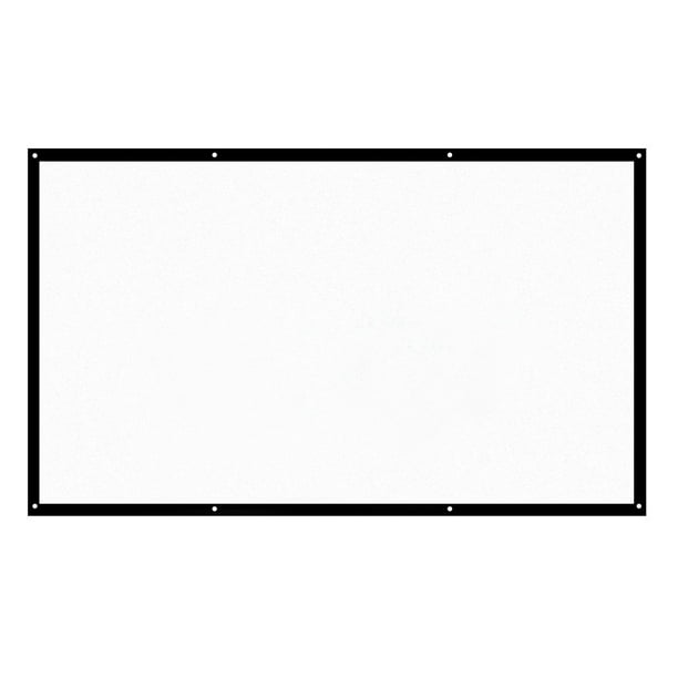 Pantalla de proyección H120 de 120 pulgadas, formato 16:9 ideal para cine en casa y presentaciones. ¡Disfruta imágenes nítidas en interiores o exteriores con tus seres queridos!