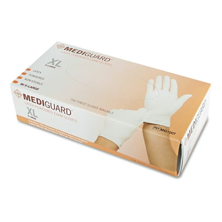 MediGuard Non-Sterile Powdered Latex Exam Gloves