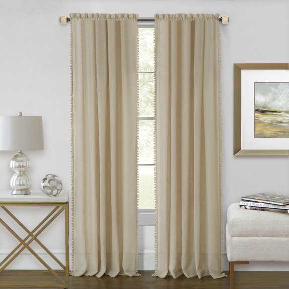 Achim Wallace Rod Pocket Window Curtain Panel