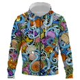 thumbnail image 1 of Sudadera con capucha y cremallera con estampado 3D de organismo marino para hombre y mujer, moda informal de otoño e invierno, sudaderas de hip hop para niños y niñas, 1 of 6