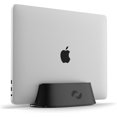 thumbnail image 1 of XUCP-Vertical Laptop Stand in Black Aluminum, Upright Adjustable Holder and Dock, Laptop Vertical Stand Fits MacBook Pro and Other Laptops .5" to 1.5, Clamshell Compatible, 1 of 4