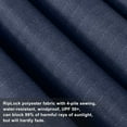 thumbnail image 6 of MASTERCANOPY 10 x 12ft Patio Gazebo with Double Roof and Mesh Walls, Navy Blue, 6 of 8