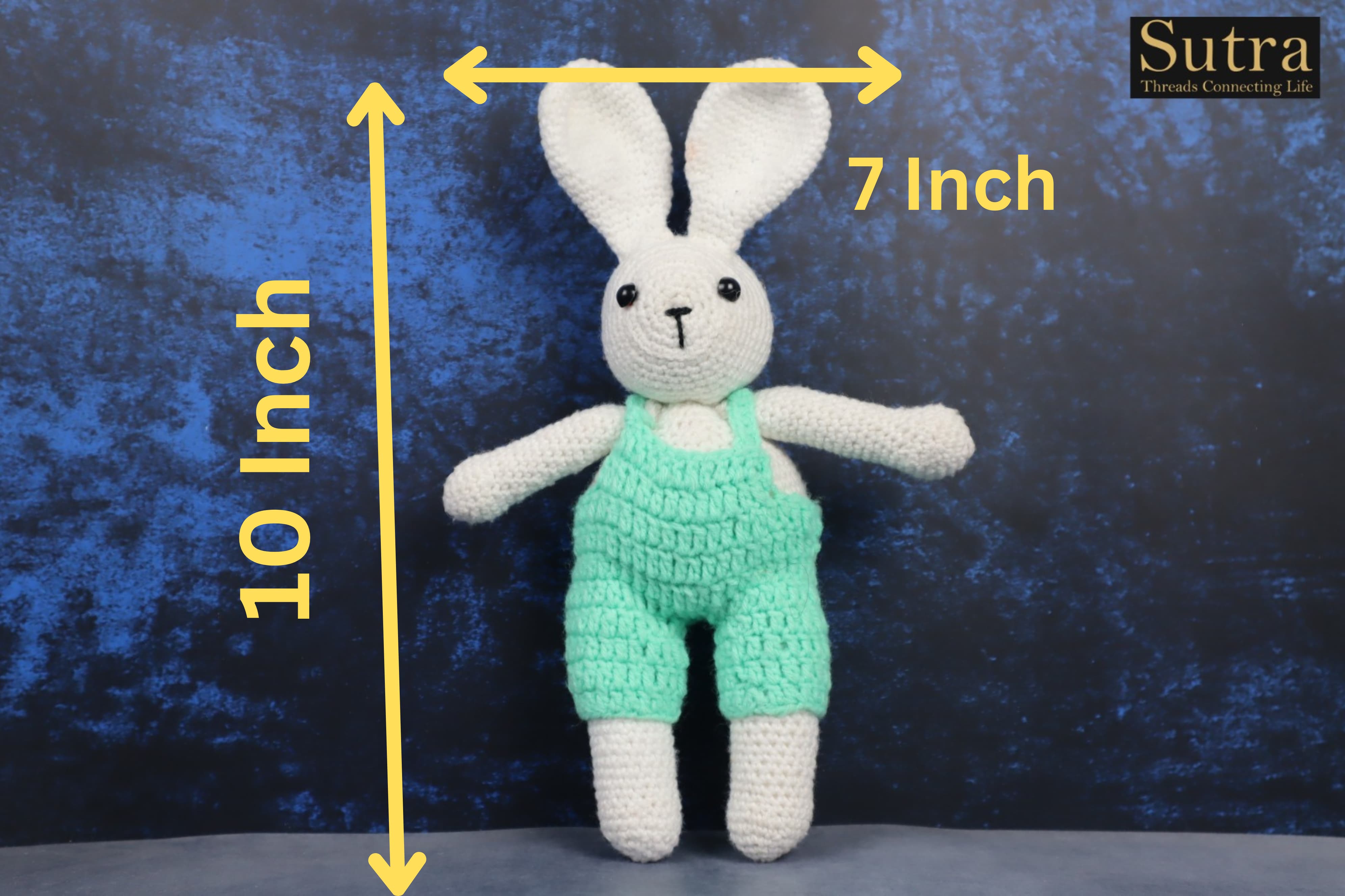 Cute Handmade Bunny Rabbit Set , Bets Gift for New Born and Kids, Amigurumi Bunny Rabbit Stuffed Toys