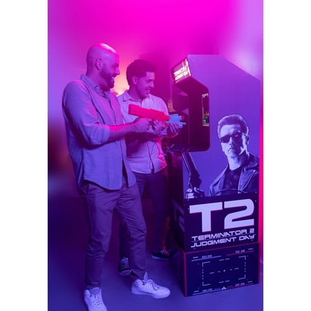 Arcade1UP Terminator 2 Judgment Day Arcade with Riser and Lit Marquee