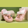 thumbnail image 5 of Lusa Soft Indoor Outdoor Slippers for Toddler Girls Boys Summer Lightweight Beach Sandals with Cute Space Pattern and Holes Designs Flexible Sole for Kids Pink 5-6 Years, 5 of 8