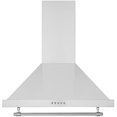 thumbnail image 2 of Ancona 24' 440 CFM Convertible Wall Mount Pyramid Range Hood in Stainless Steel, 2 of 7
