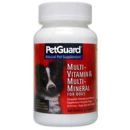 Pet Guard multivitamines et minéraux pour chien Tablet, 50-Count