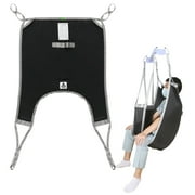 EZ Assistive Patient Lift Sling with Divided Leg for Patient Transfer Red Hoyer iftl sling, 500lb Weight Capacity (Large Size )