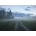 thumbnail image 2 of Lindsten, Christian 32x24 Black Ornate Wood Framed with Double Matting Museum Art Print Titled - Moody Road, 2 of 4