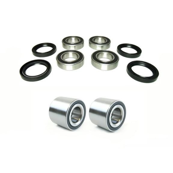 Full Wheel Bearing Set for Kawasaki Mule 3000 3010 4000 4010, Front & Rear, Precision Machined