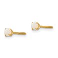 thumbnail image 2 of Boucles d'Oreilles Opale 14K Or Jaune Madi K 3mm, 2 of 2