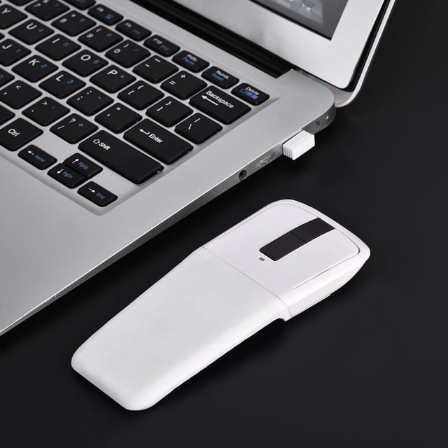 Mouse, Ergonomical Arc Mouse, Comfortable Foldable For Computer Notebook
