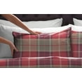 thumbnail image 3 of Pointehaven Flannel Deep Pocket Set with Oversized Flat Sheet, Queen, Piedmont Plaid, 3 of 6