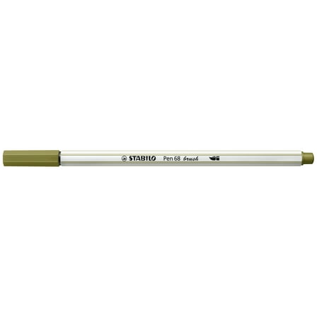 STABILO Pen 68 Brush, Mud Green