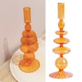 thumbnail image 2 of BMYJ Vintage Colored Glass Candle Holder - Artist-Designed Wedding Table Centerpieces, Boho Desktop Ornaments & Retro Home Decor Candlesticks, 2 of 9