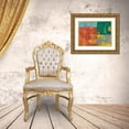 thumbnail image 3 of Ray, Elena 14x12 Gold Ornate Wood Framed with Double Matting Museum Art Print Titled - Colorful Leaf Imprint I, 3 of 4
