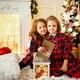 thumbnail image 4 of Tarjeta de felicitación emergente con sobre y diseño de árbol de Navidad con purpurina 3D | Tarjeta navideña con película de neón cortada a láser para niños y adultos | Saludos navideños de invierno, 4 of 6