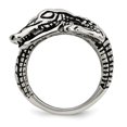 thumbnail image 2 of Stainless Steel Antiqued Alligator Ring, 2 of 8