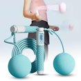 thumbnail image 3 of ighted , with Heavy Ball LCD Screen Professional Skipping Rope Workout Mma indoor e outdoor Men Women , Blue, 3 of 8