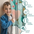 thumbnail image 3 of Blackout Kids Curtains,Pastel Pioneer Flower Pattern Childrens Insulated Curtains Set Of 2,Bedroom Essentials,Toddler Room Decor 52x63in(132x160cm), 3 of 5