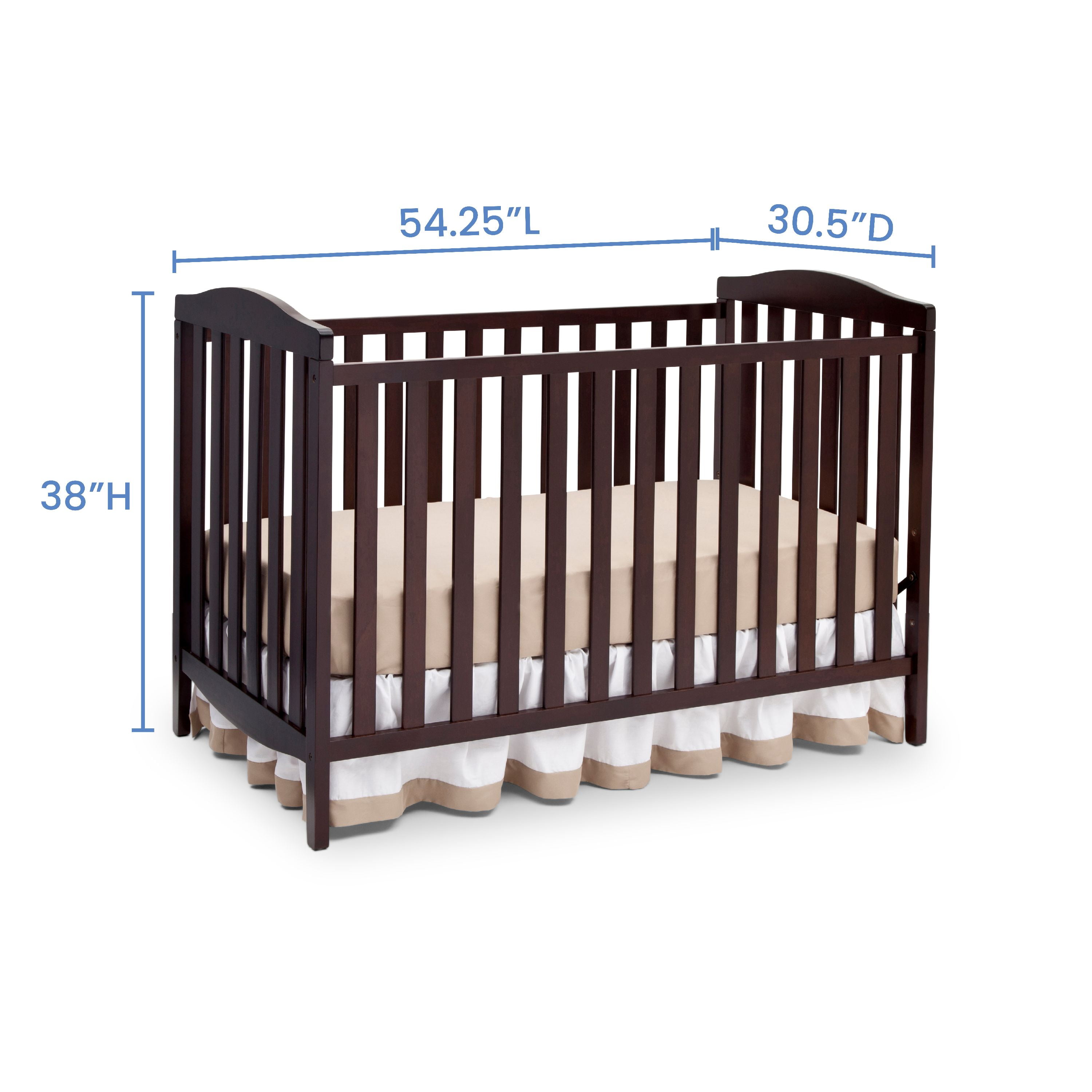 Delta Children Capri 3 In 1 Convertible Crib Dark Chocolate