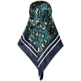thumbnail image 6 of INSPIRE CHIC Women Leopard Print Square Scarf 35" Large Satin Silky Head Wrap Neck Scarves Bandanas Cyan Blue 90x90cm/35.4x35.4inchs, 6 of 6