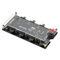 thumbnail image 3 of 2 en 1 PWM + ARGB Case Fan Hub con 5V 3pin 8 Puertos ARGB + 8 Puertos de Ventilador (4pin) para Vent, 3 of 9