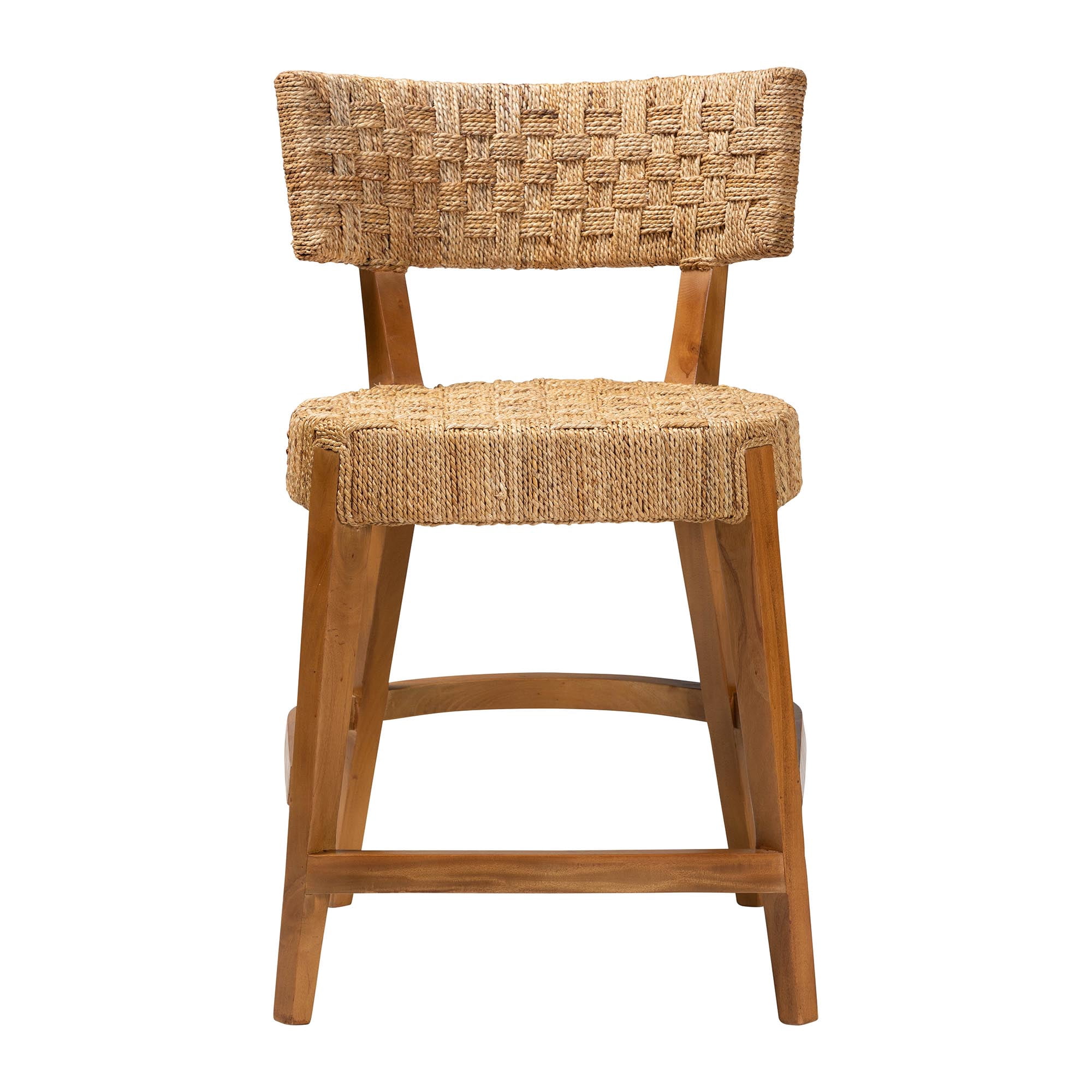 bali & pari Sabit Boho Counter Stool, Natural Brown