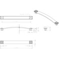 thumbnail image 4 of Jeffrey Alexander 585-12 Delmar 12" Center To Center Designer Flat Square Appliance Pull /, 4 of 7