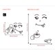 thumbnail image 5 of Linda pegatina para nevera, cara feliz y deliciosa, pegatinas de pared para nevera, arte (B) ER, 5 of 5